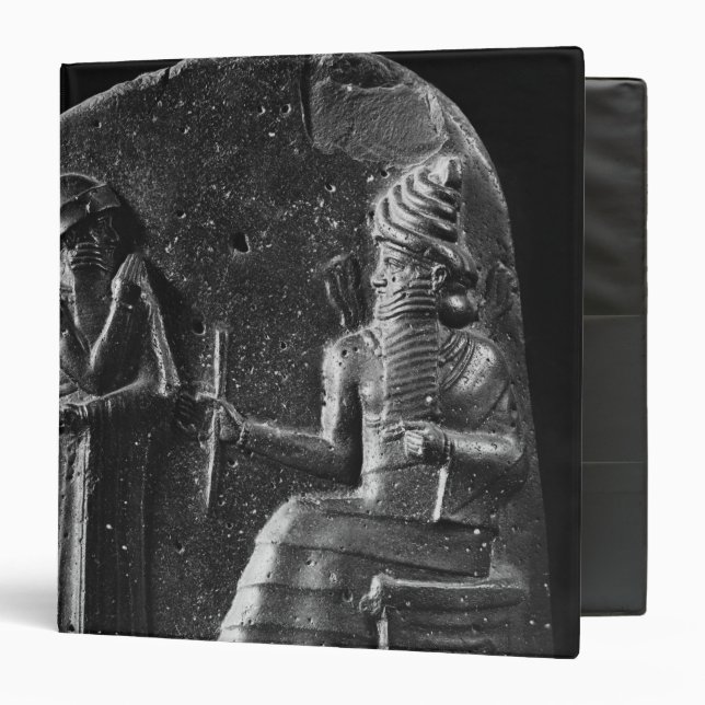 Classeur Code de Hammurabi, dessus du stele (Devant/Intérieur)