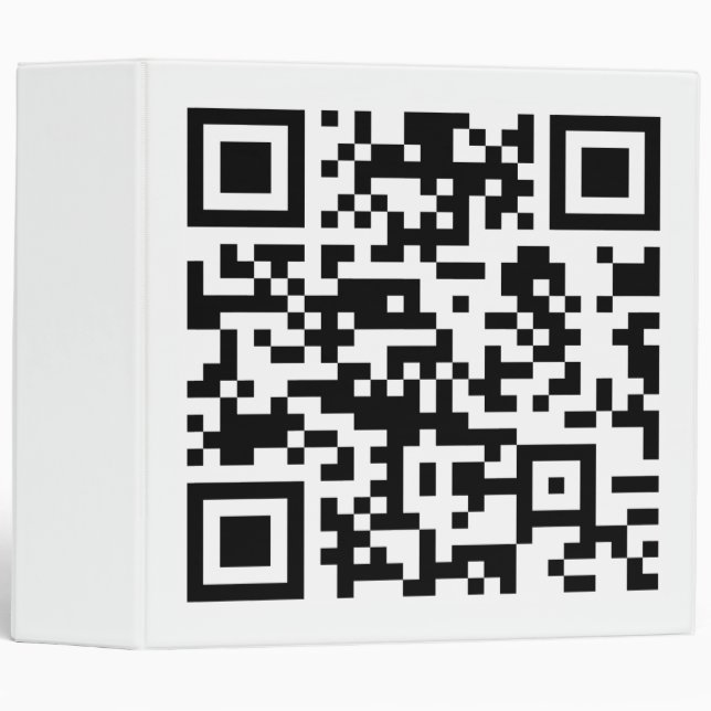 Classeur Code QR créé instantanément (en entrant votre URL) (Devant/Côté)