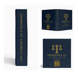 Classeur Code QR de cabinet d'avocats pour logo d'entrepris