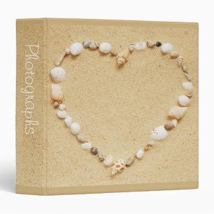 Classeur Coeur 1,5" de coquillage album photos