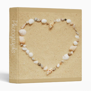 Classeur Coeur 1" de coquillage album photos
