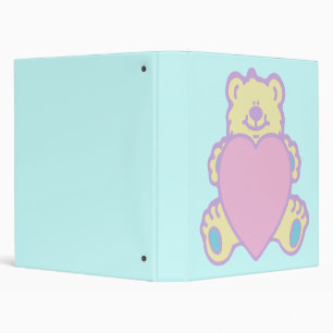 Classeur Coeur d'amour de l'ours en peluche mignon