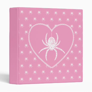 Classeur Coeur d'araignée rose