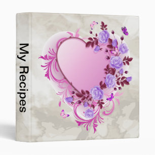 Classeur Coeur de lavande Rose en cascade