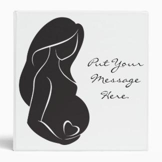 Classeur Coeur de ventre de femme enceinte de silhouette