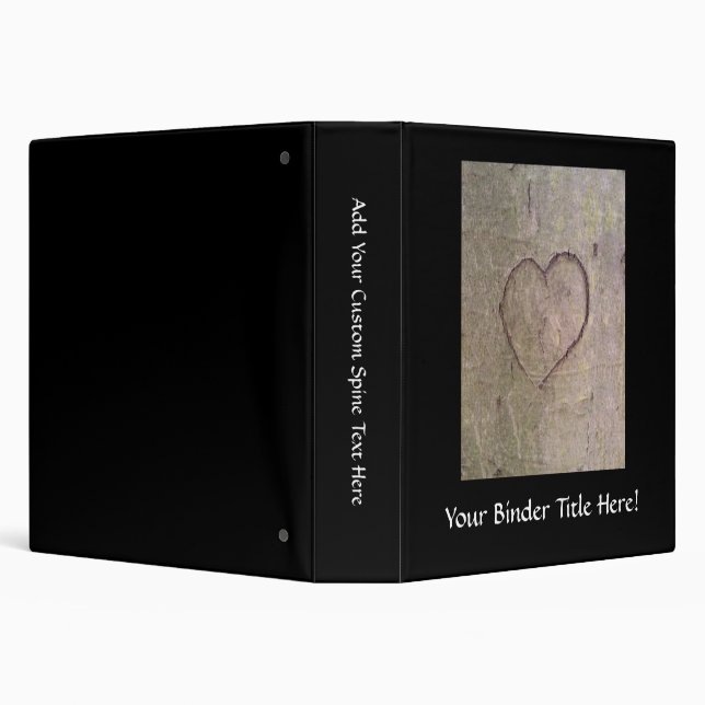 Classeur Coeur découpé dans un arbre (Arrière-plan)