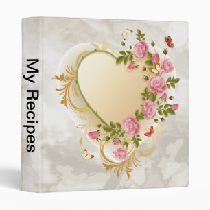 Classeur Coeur d'or Rose en cascade