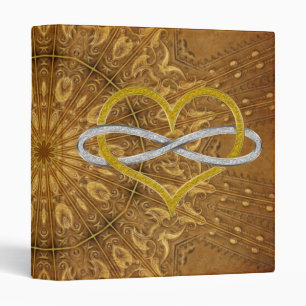 Classeur Coeur Infinity Gold Silver