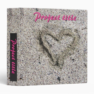 Classeur Coeur romantique dans le sable Photo