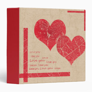 Classeur coeur rouge amour Saint Valentin