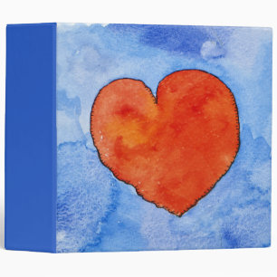 Classeur Coeur rouge sur le bleu 2011