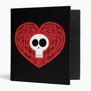 Classeur Coeur tatouage crâne