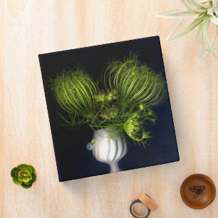Classeur Cœur vert en noir