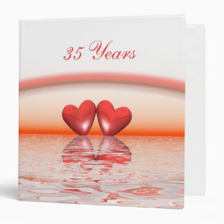 Classeur Coeurs coralliens du 35e anniversaire