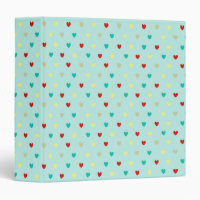 Coeurs de polka minuscules sur le vert de la mer