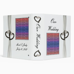 Classeur Coeurs Diamants Noir & Blanc Album photo