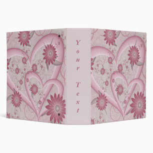 Classeur Coeurs et fleurs Abstraits roses Aimer Fractal Per