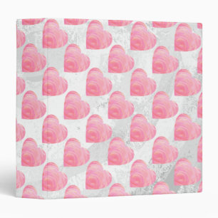 Classeur Coeurs roses