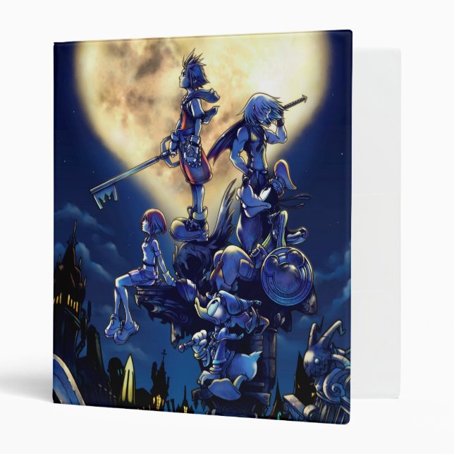 Classeur Coeurs royaux | Coeur Moon Box Art (Devant/intérieur)
