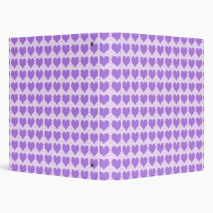 Classeur Cœurs violets