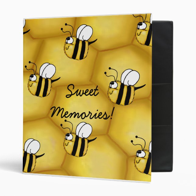 Classeur collage de peigne d'abeille (Devant/intérieur)