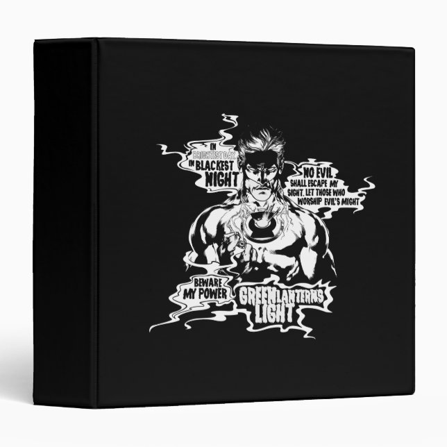 Classeur Collage de texte de la lanterne verte (Devant/Côté)