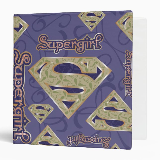 Classeur Collage du logo super girl Fancy (Devant/Intérieur)
