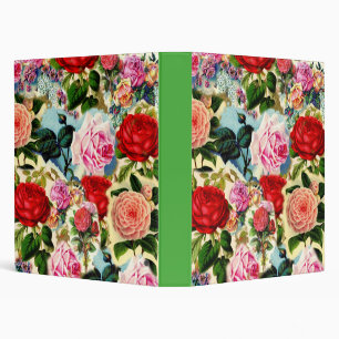 Classeur Collage floral assez chic de roseraie de cru