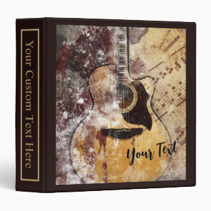 Classeur Collage musical de guitare
