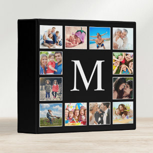 Classeur Collage photo de famille personnalisée Noir person