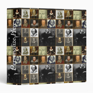 Classeur Collage Portrait de William Shakespeare