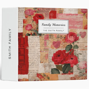 Classeur Collage Romantique Vintage Rose (6)