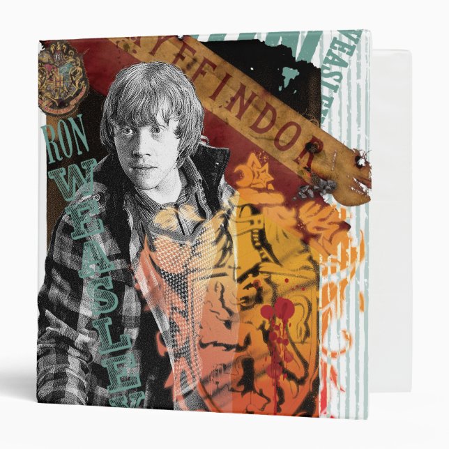 Classeur Collage Ron Weasley 1 (Devant/Intérieur)
