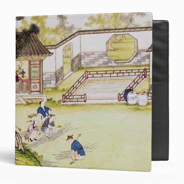 Classeur Collecte du bambou pour faire le papier (Devant/Intérieur)