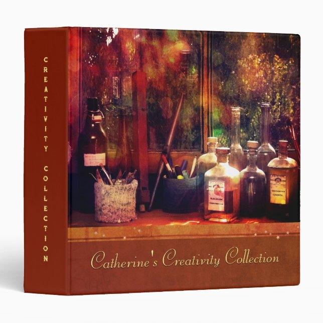 Classeur Collection Créativité (personnalisable) (Devant/Côté)