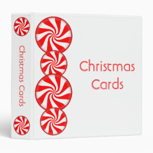 Classeur Collection de carte de Noël de sucrerie de menthe