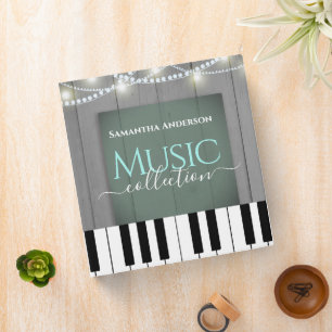 Classeur Collection de musique en feuille de piano
