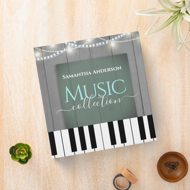 Classeur Collection de musique en feuille de piano (In Situ)
