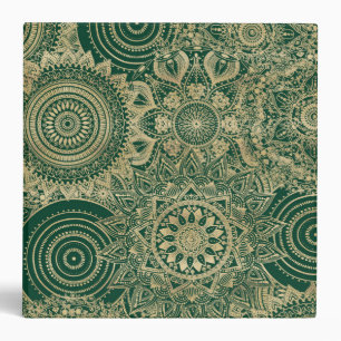 Classeur Collection Mandala Gold Green