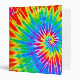 Classeur Colorant de cravate de spirale d'arc-en-ciel