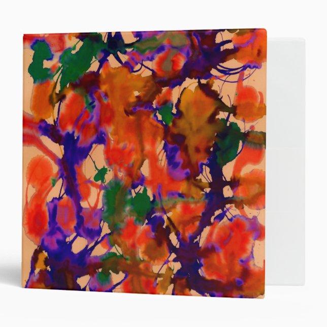 Classeur coloré à 3 anneaux (Devant/intérieur)