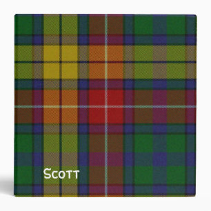 Classeur coloré de plaid