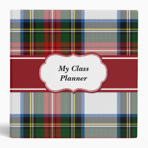 Classeur coloré de plaid de tartan de Stewart