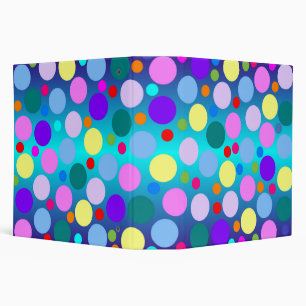 Classeur coloré de point de polka