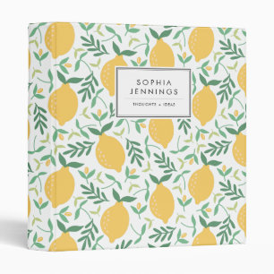 Classeur Coloré Rustique Citron Citrus Jaune Chic Été