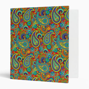 Classeur Coloré Vintage Orante Paisley