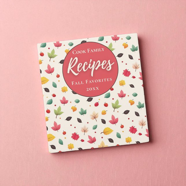 Classeur Colorée Feuilles d'automne & Berries Recette perso (Créateur téléchargé)