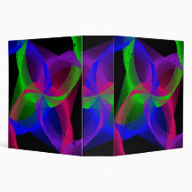 Colorful Circular Blend Geometric Binder