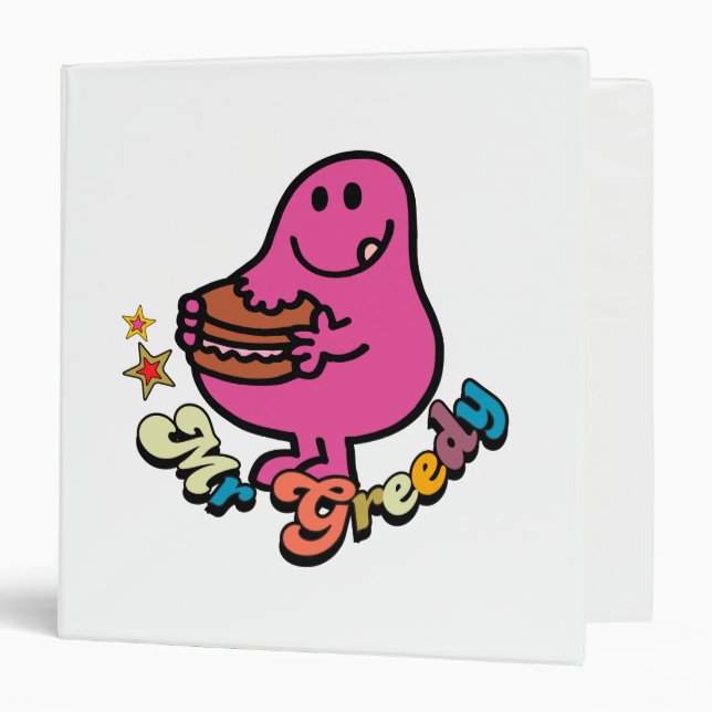 Classeur Colorful M. Greedy Manger (Devant/Intérieur)