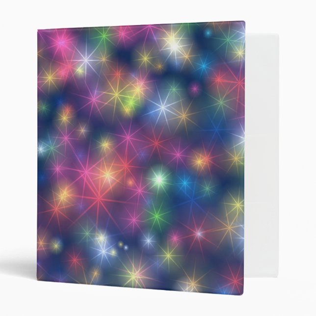 Classeur Colorful Sparkly Party Lights (Devant/intérieur)